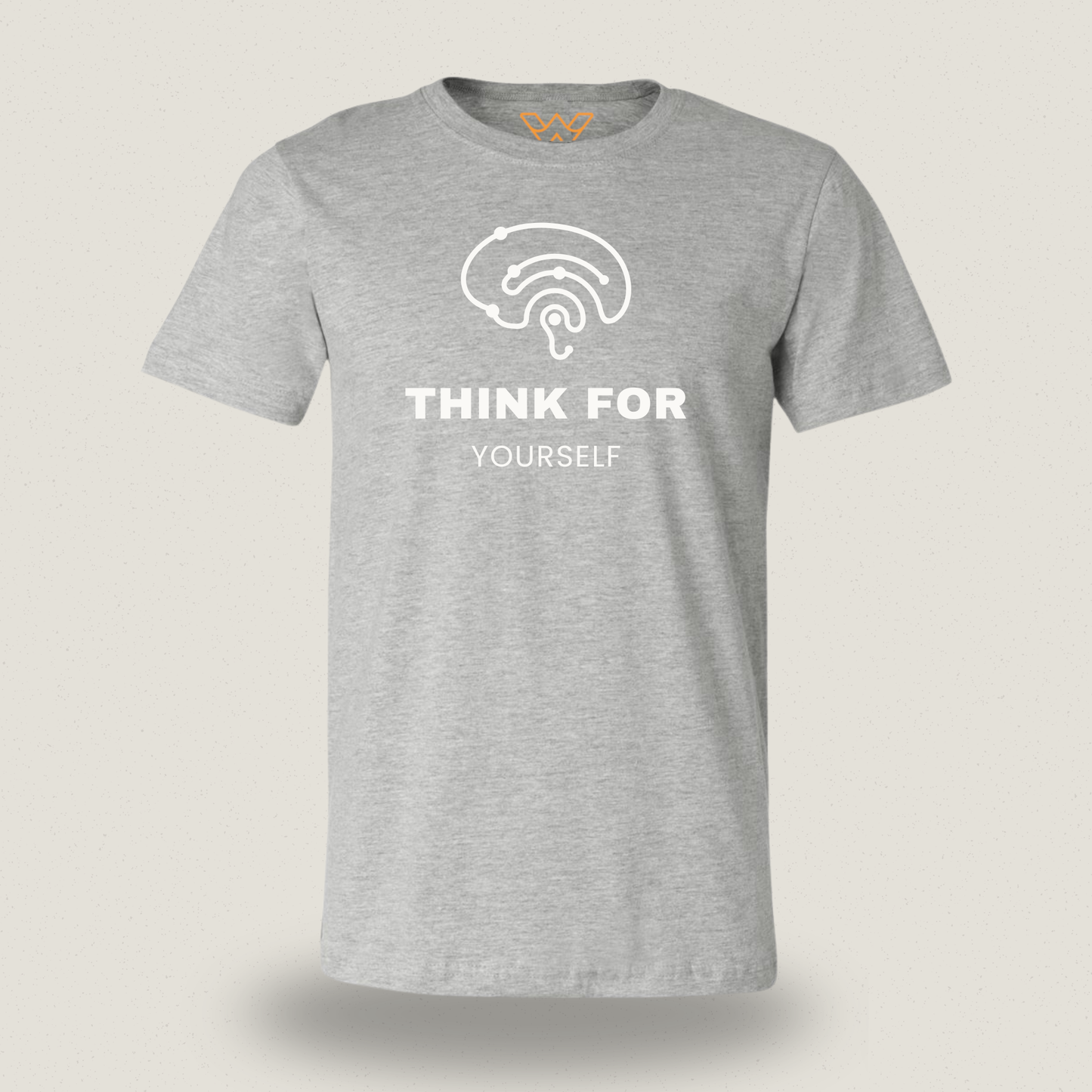 Think for Yourself T-shirt – Minimalistische Borstopdruk met Betekenis