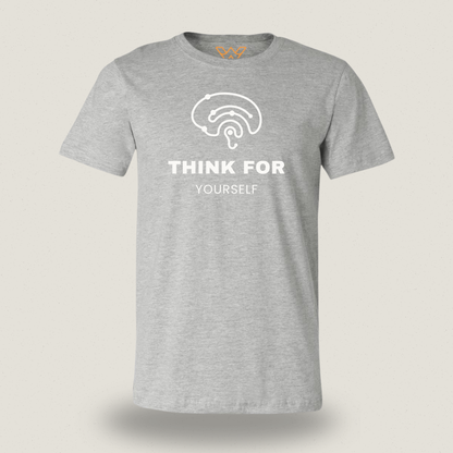 Think for Yourself T-shirt – Minimalistische Borstopdruk met Betekenis