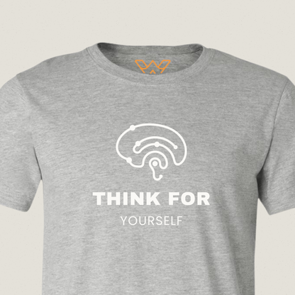 Think for Yourself T-shirt – Minimalistische Borstopdruk met Betekenis