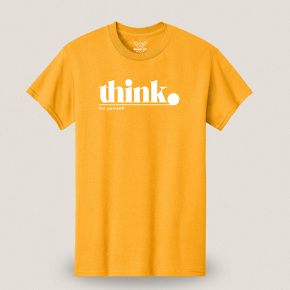 Think T-shirt – Statement shirt voor bewuste denkers